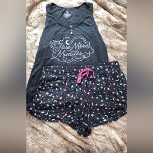 Secret Treasures Starry Night Pajama Shorts and top